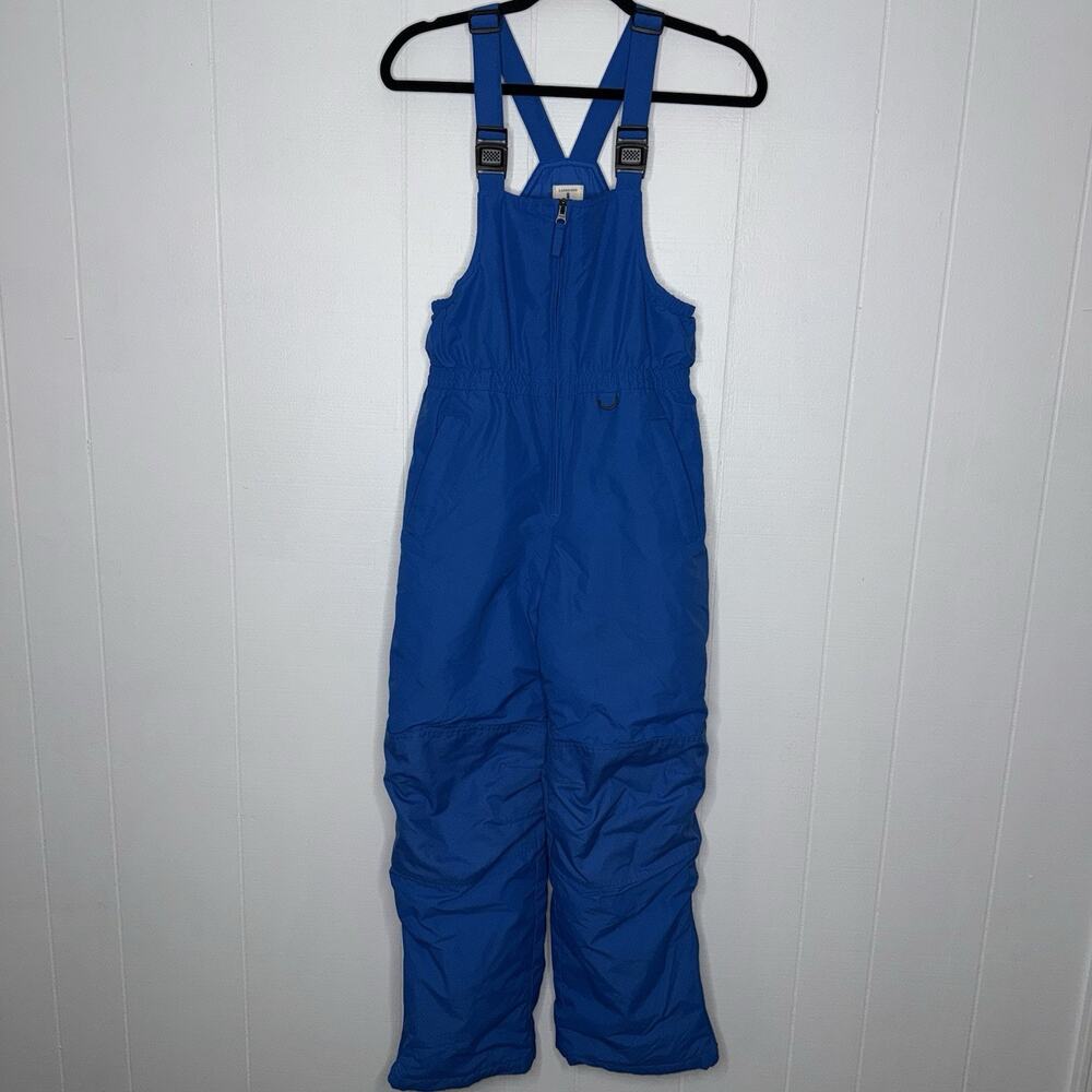 Lands’ End Kid’s Squall Waterproof Insulated Iron Knee Snow Bibs Grow Alongs 14